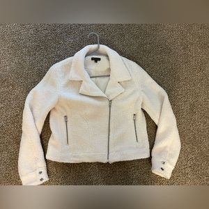 White sherpa jacket